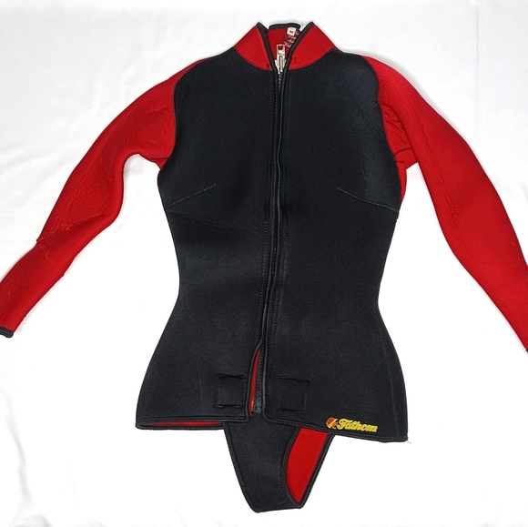 Woman's Wet Suit Set Vintage Fathom Durasoft Made In West Indies SIZE M/L - Picture 14 of 16